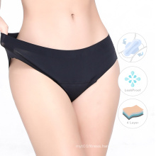 Hot Sale Women Menstrual Leakproof Underwear Absorbent Menstrual Cycle Panties Cotton 4 Ply Menstrual Period Panties